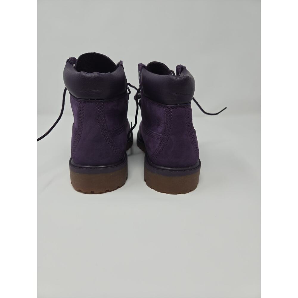 Timberland 6 Inch Purple A14UC Premium Girls Boots Size 2 - Picture 8 of 9